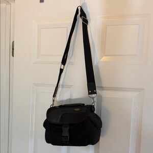 Kodak Black Nylon Shoulder Camera Bag with Adjustable Strap